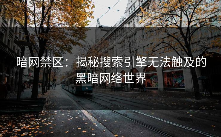 暗网禁区：揭秘搜索引擎无法触及的黑暗网络世界