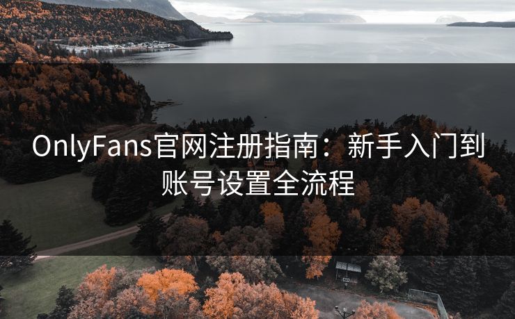 OnlyFans官网注册指南：新手入门到账号设置全流程
