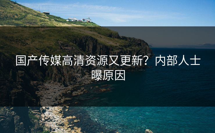 国产传媒高清资源又更新？内部人士曝原因